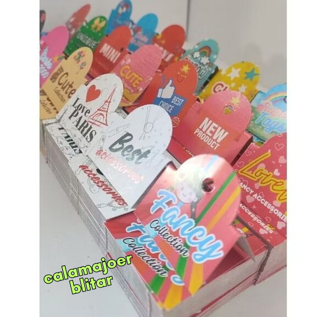

Kertas Label Kotak Gantungan Aksesoris ( 1 Pack Isi 100 Lembar )