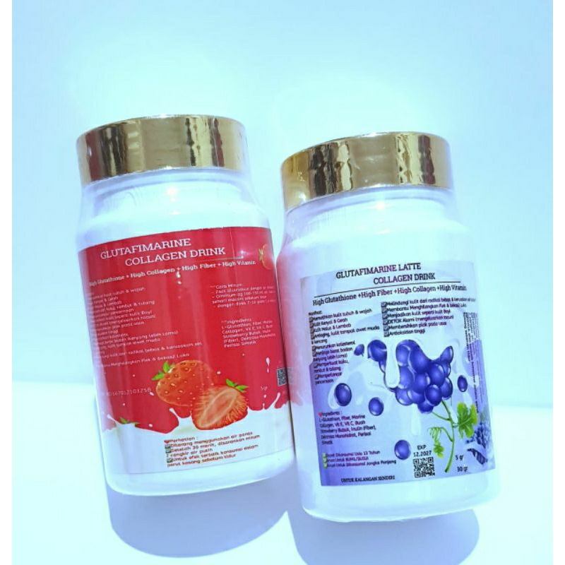 GLUTAFIMARINE WHITENING BOOSTER DRiNK WITH HIGH GLUTATHIONE COLLAGEN & FIBER