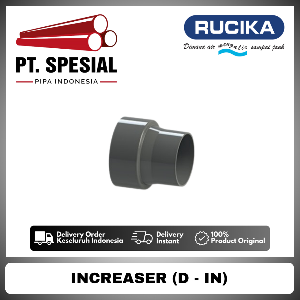 Reducer Sok D 8 x 4 Inch PVC Rucika / Vlok Sok PVC Rucika / Increaser D Rucika -12