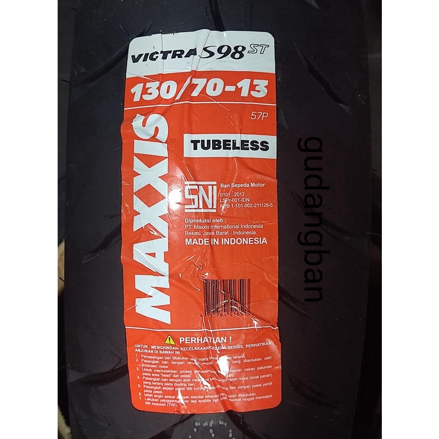KODE B9J6 Ready Stock TUBELLES Ban Maxxis Victra 13  7 13 belakang nmax versi ADV BONUS PENTIL ORIGI