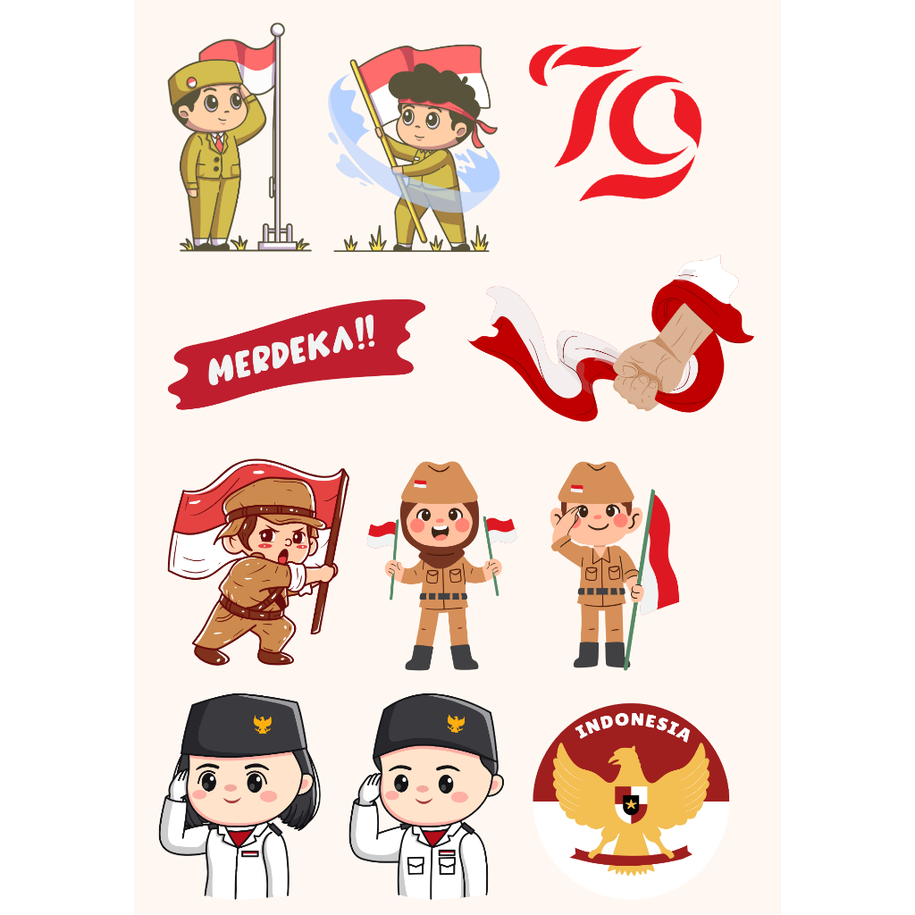 Topper Cake / Tumpeng 17 Agustus HUT RI Dirgahayu Republik Indonesia