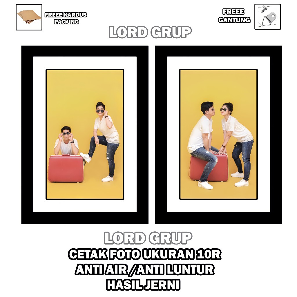 CETAK FOTO  UKURAN 10R LIST HITAM PUTIH