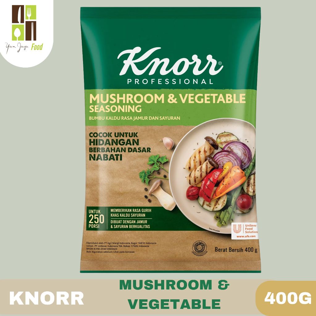 

Knorr Mashroom & Vegetables Seasoning / Bumbu Penyedap Rasa Jamur 400g