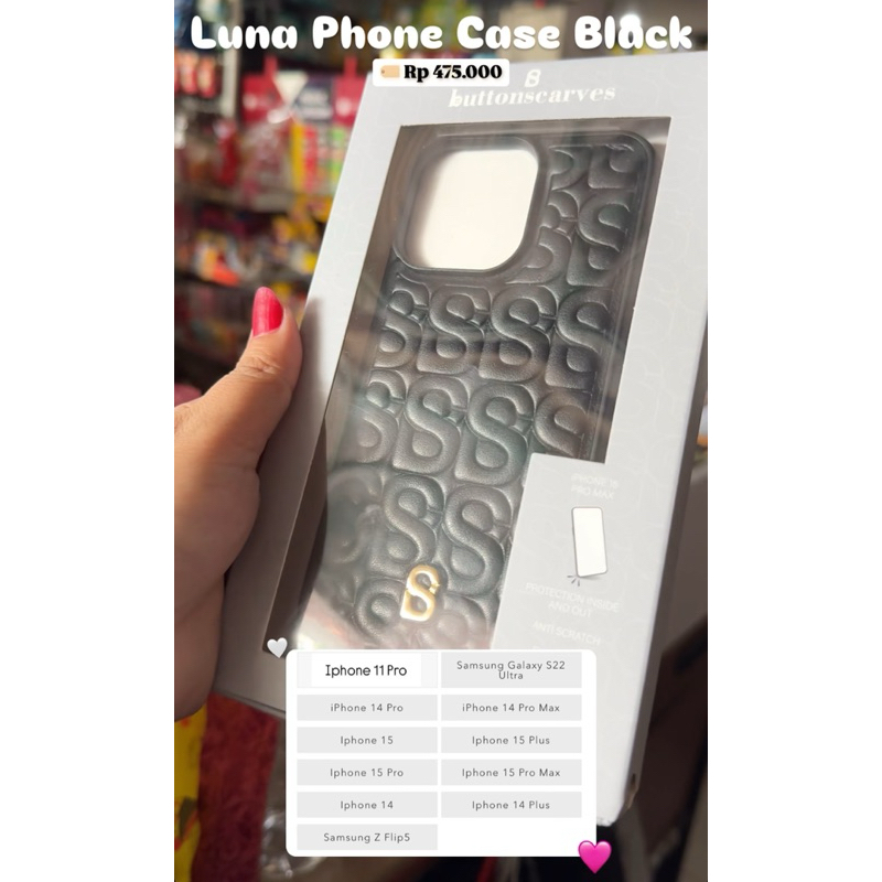 BUTTONSCARVES LUNA PHONE CASE FOR IPHONE SAMSUNG CASING HP BALIKPAPAN SAMARINDA READY NEW BUKAN BS S