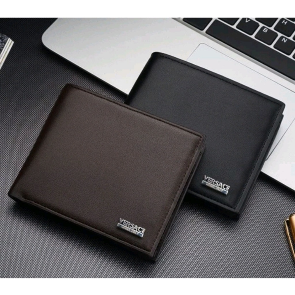 Dompet pria murah/dompet kulit sintetis/grosir dompet/dompet branded dompet versace