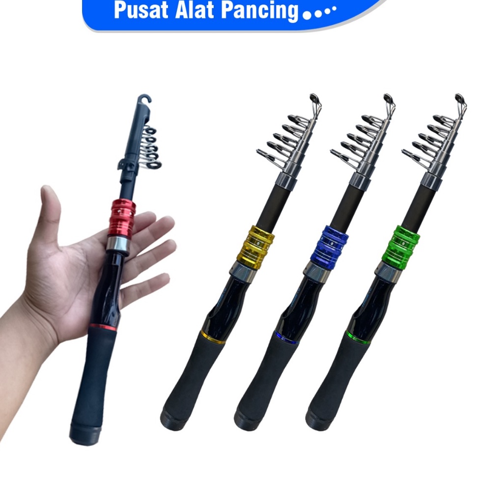 Joran Pancing Antena Teleskopik Serat Karbon Sangat Ringan Joran Pancing Mini Telescopic is serat ka