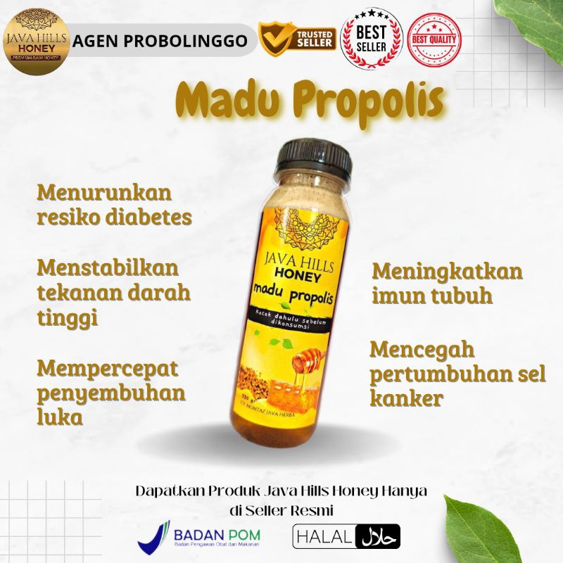 

Madu Propolis Java Hills Honey Madu Diabetes Menurunkan Gula Darah Menstabilkan Gula darah untuk kencing manis Madu untuk asam urat madu untuk luka Madu herbal 320g