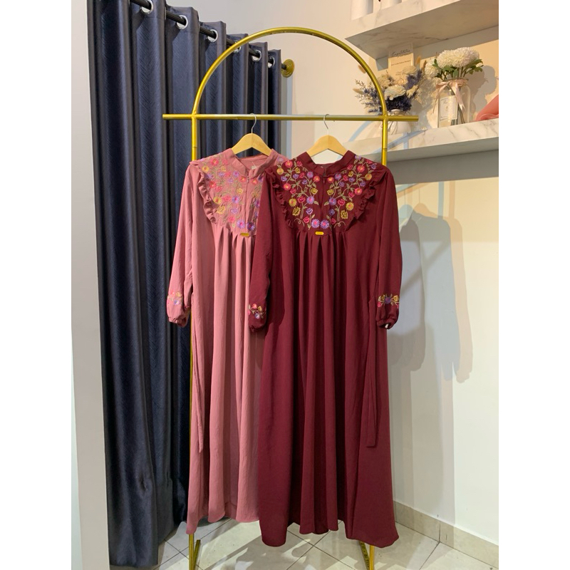 Gamis Bordir Crinkle