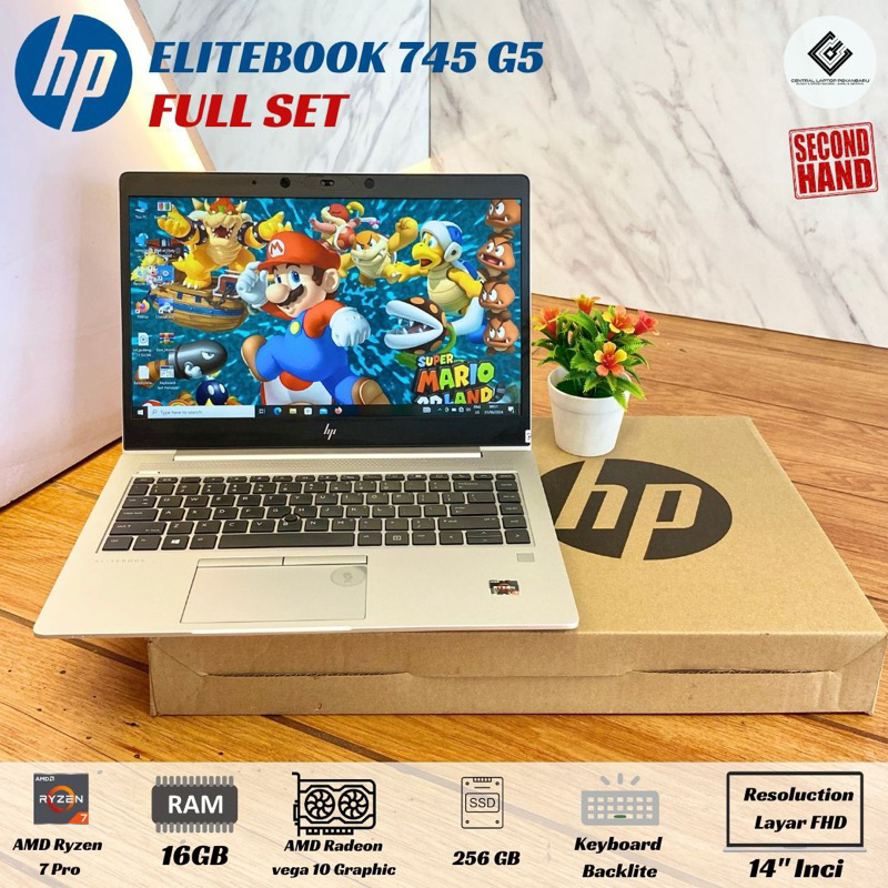 Laptop second like new hp elitebook 745 G5