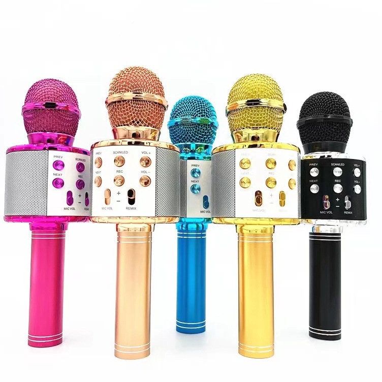 KODE K28S Microphone WS858 Karaoke Mic Bluetooth Speaker Mike ws 858 Mikropon Blutut karaoke wireles