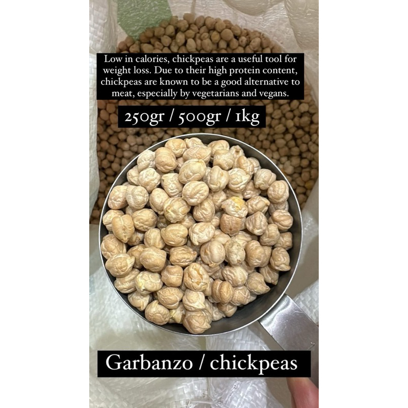 

Garbanzo / Chickpeas / Kacang Arab 1kg (premium - besar)