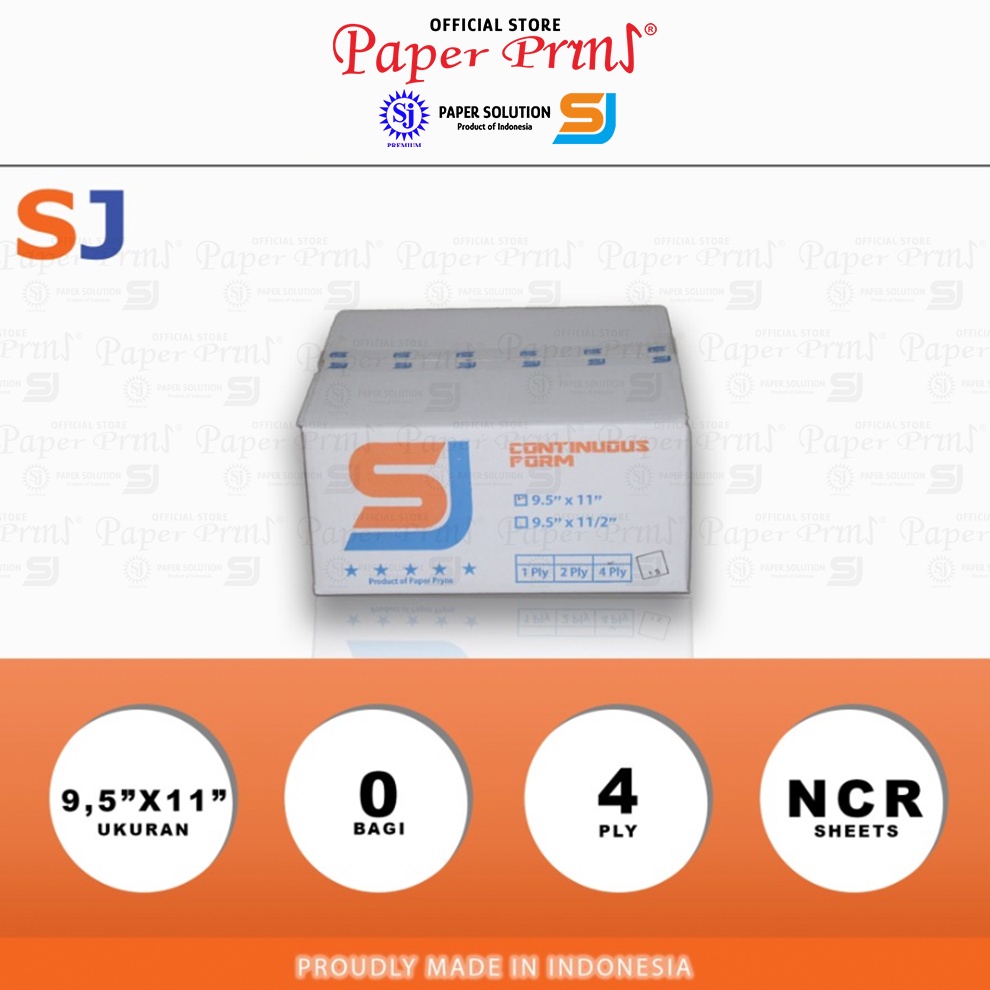 

KODE V89C SJ Orange Kertas Continuous Form 4PLY NCR 95 x 11