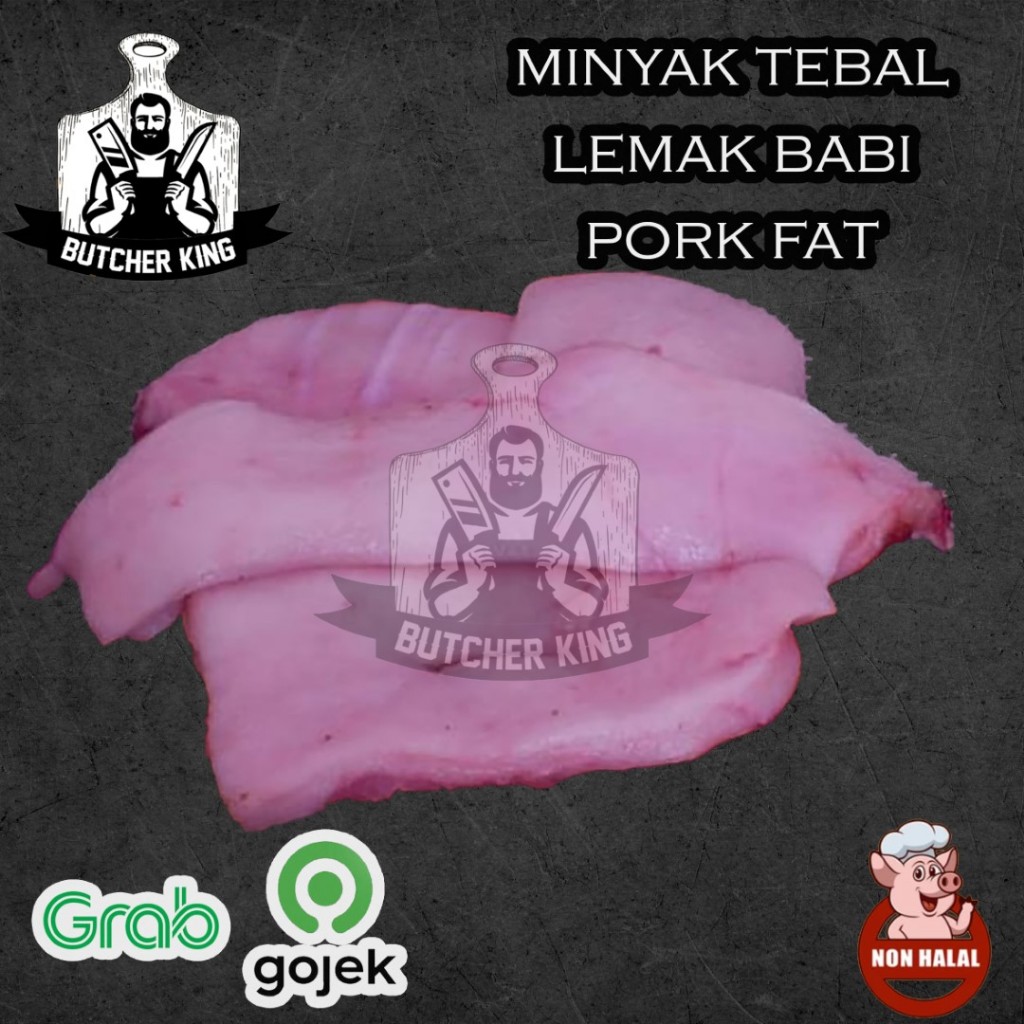 

LEMAK BABI / MINYAK BABI TEBAL KEMASAN 1 KG VACUUM PRODUK NON HALAL