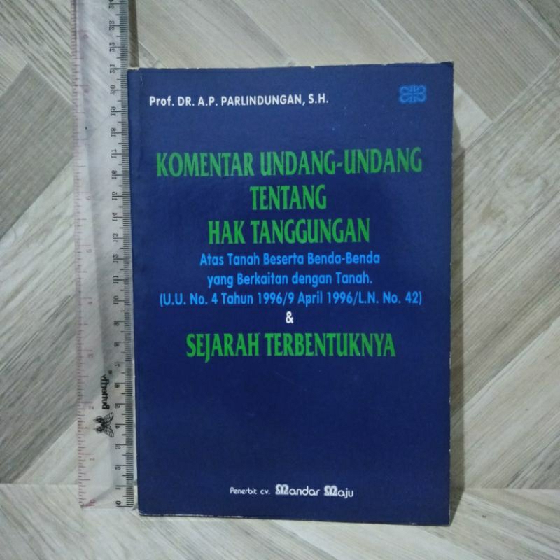 Komentar Undang-Undang Tentang Hak Tanggungan