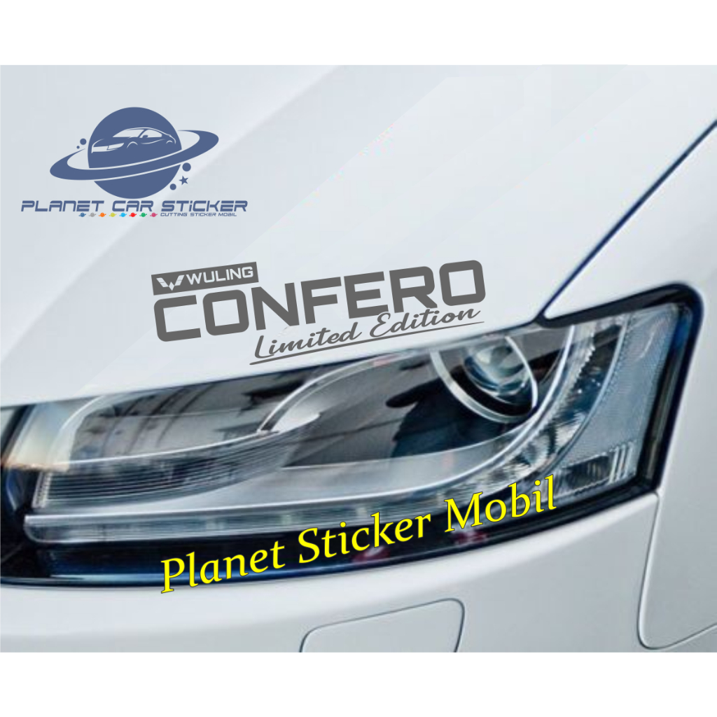 sticker stiker confero stiker kap mobil wuling confero limited edition kap