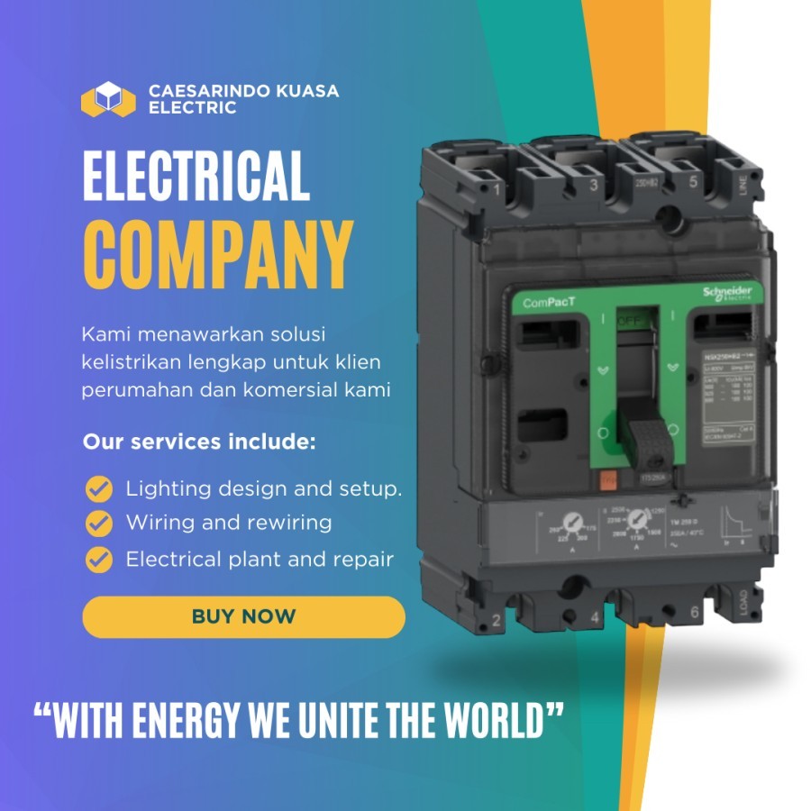 BREAKER 250A SCHNEIDER COMPACT NSX250N MODEL BARU / MCCB 250AMPER 3P