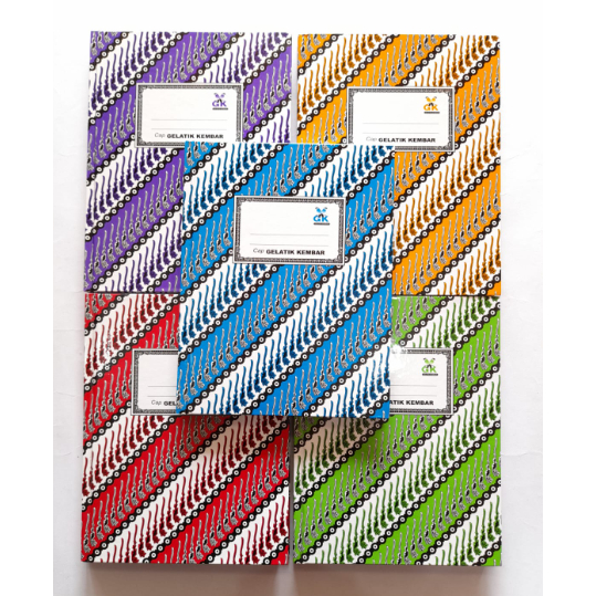 

Buku Batik Kwarto Hard Cover Gelatik Kembar isi 100 Lembar / A5 Quarto