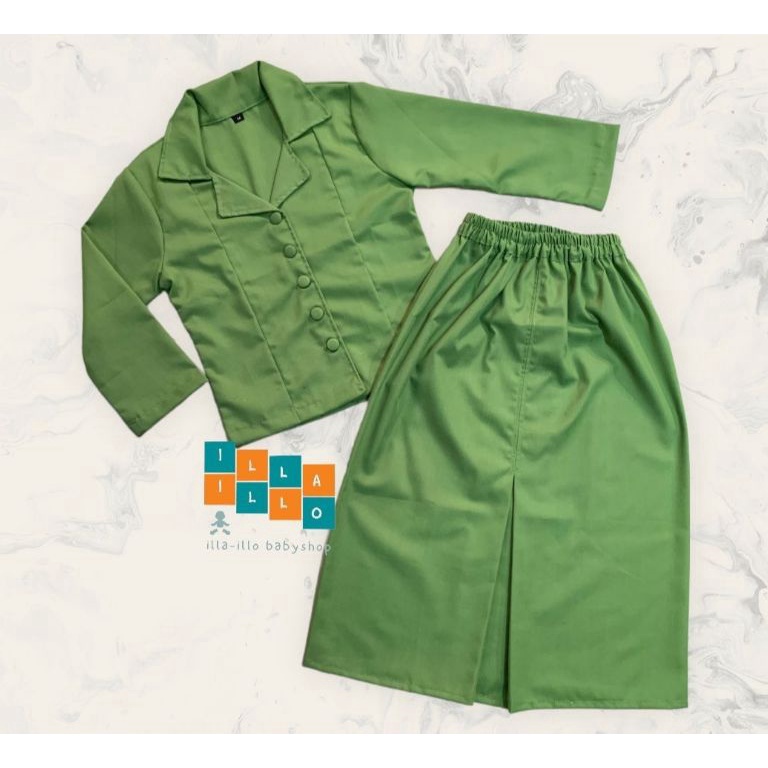 KODE S18D psh baju persit anak muslim