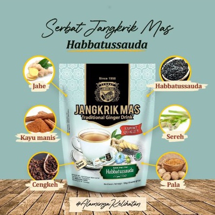 

PRODUCT TERMURAH SERBAT JANGKRIK MAS HABATUSAUDA WEDANG MINUMAN HERBAL