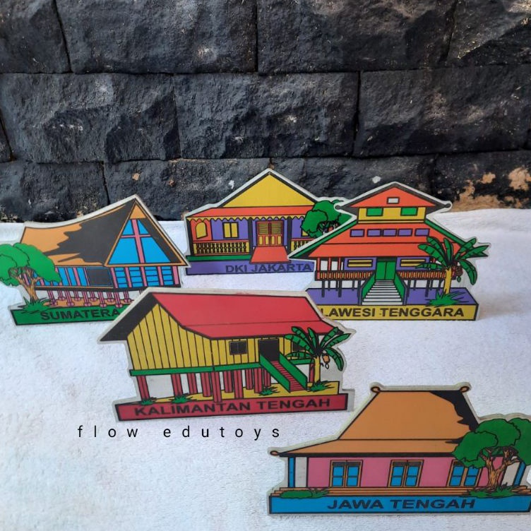 KODE V99X MAKET BERDIRI RUMAH ADAT  RUMAH ADAT  MAINAN BERDIRI