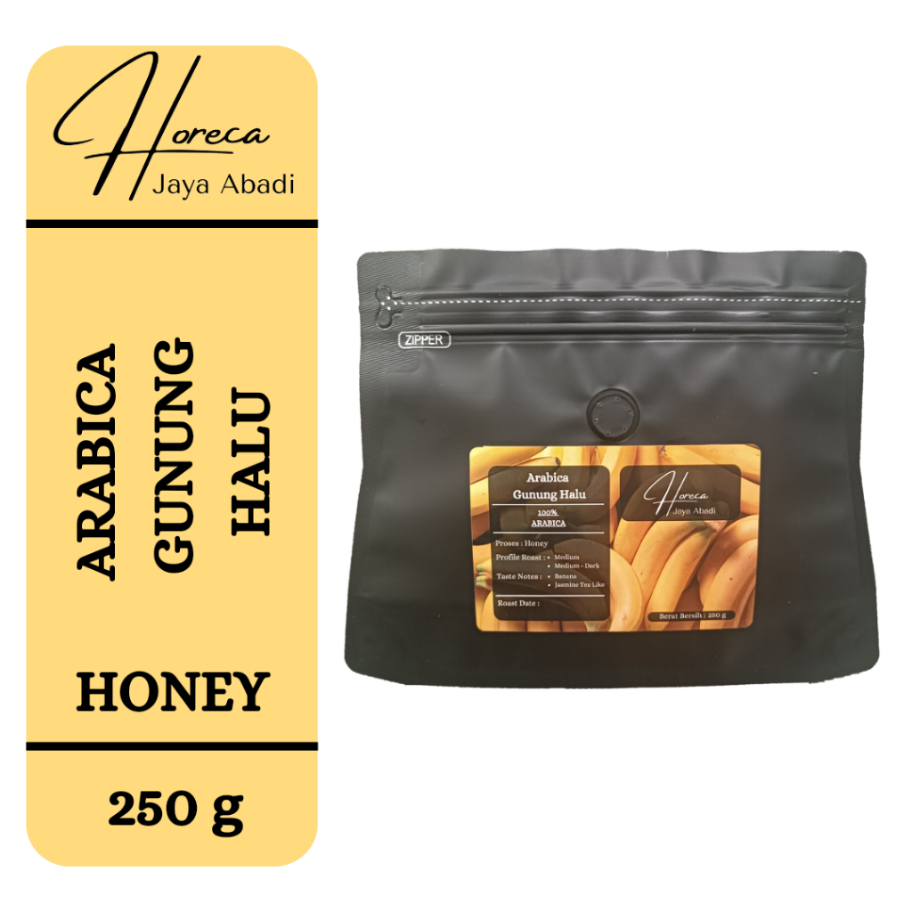 

Horeka Jaya Abadi - Kopi Arabika Gunung Halu Honey Biji / Bubuk - 100 gr & 250 gr