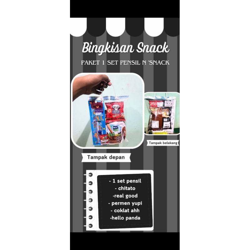 

Snack ultah dapat 1 set pensil murah