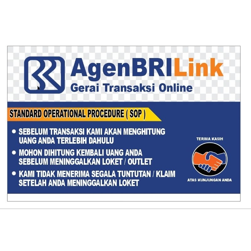 

Stiker Vinyl SOP 2 Agen BRILink