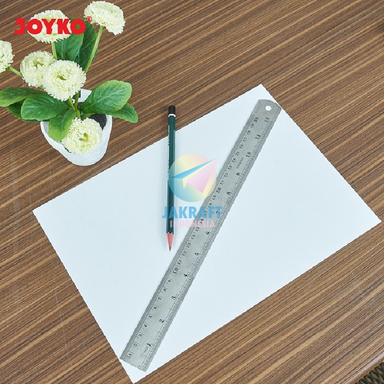 

BURUAN SERBU 1 Pcs Penggaris Besi JOYKO RLST3 Angka Huruf Cetak Grafir Laser Stainless Steel Ruler Panjang 3 Cm Kokoh Murah Anti Karat