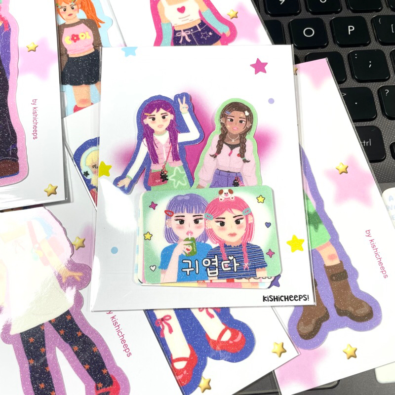 

(KISHICHEEPS) JUST A GIRL STICKER PACK
