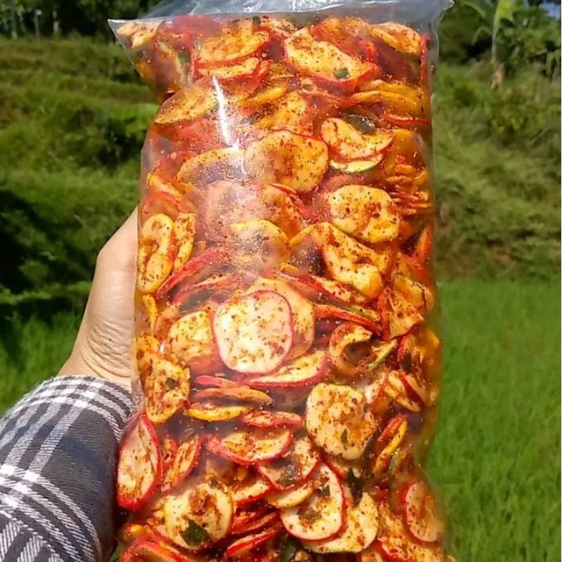 

1/2KG SEBLAK KERUPUK WARNA EXTRA PEDAS DAUN JERUK