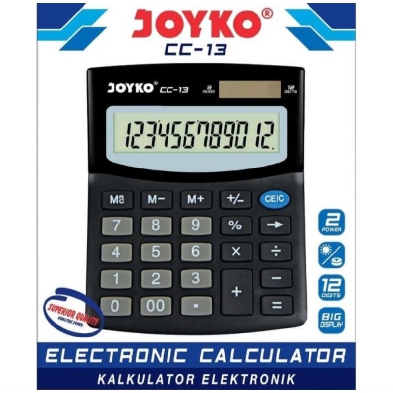 

PROMO TERUPDATE JOYKO CC13 Desktop Kalkulator Kalkulator Meja CC13 ORIGINAL Product