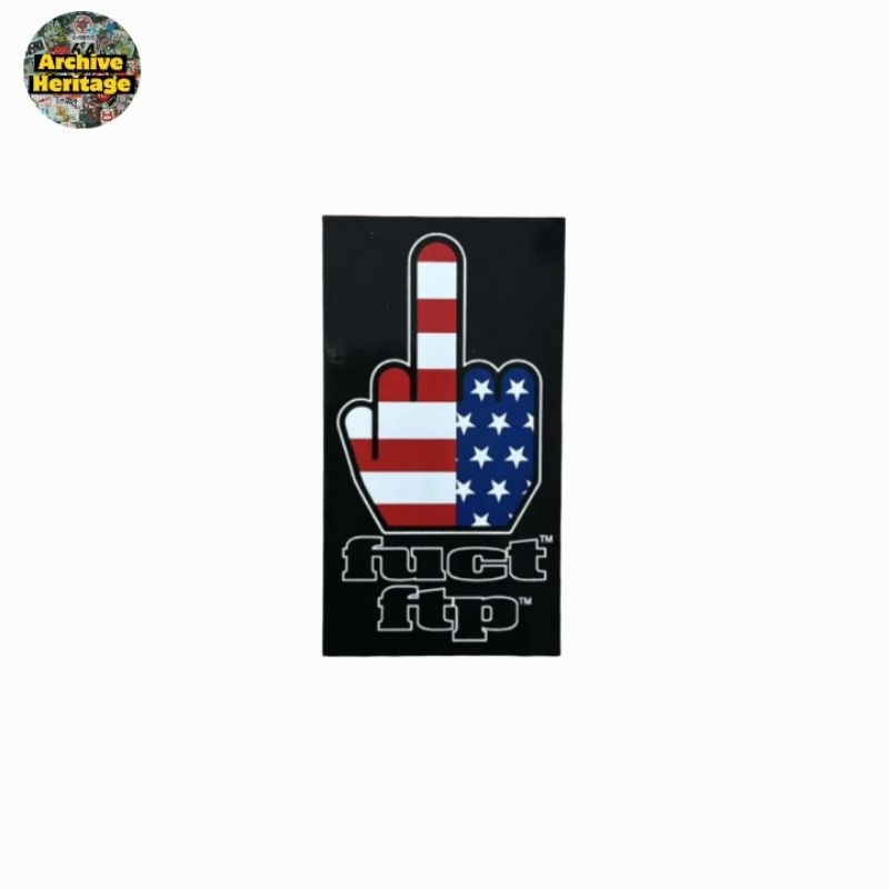 

sticker FUCT x FTP finger stiker brand streetwear clothing hypebeast