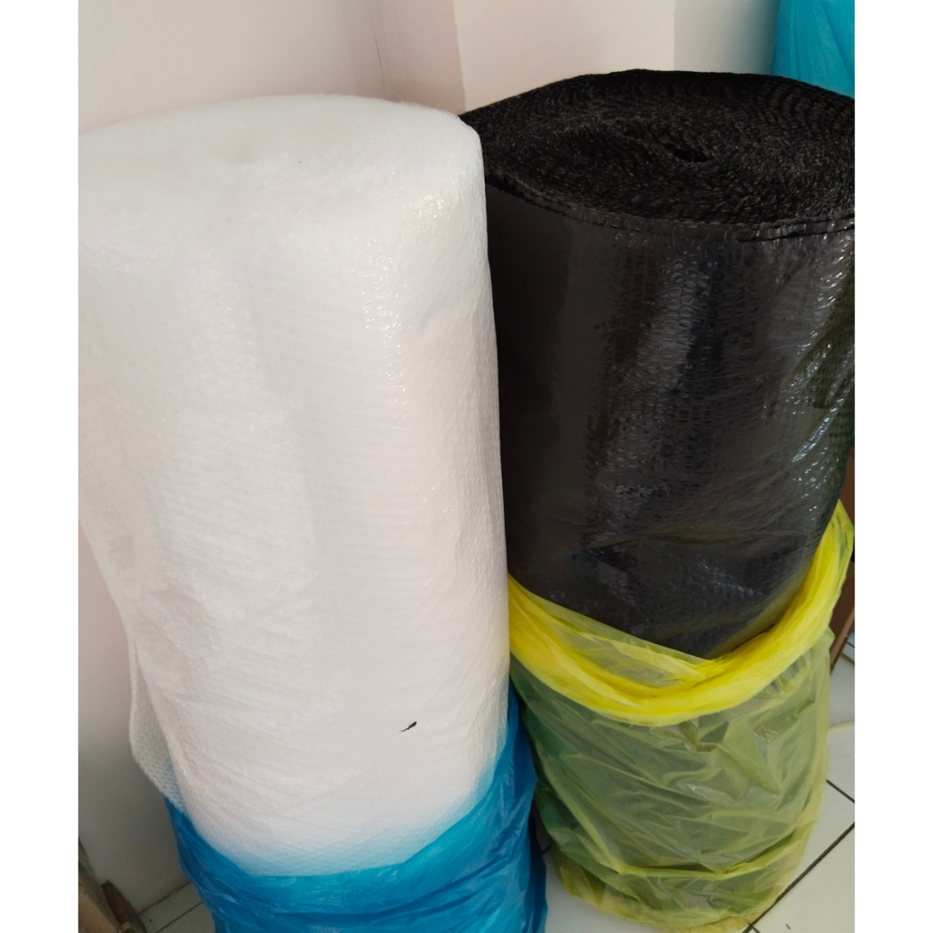 

Bubble Wrap roll Ekonomis hitam/Putih 125cm x 50m 2.2kg / 2.4kg / 2.8kg