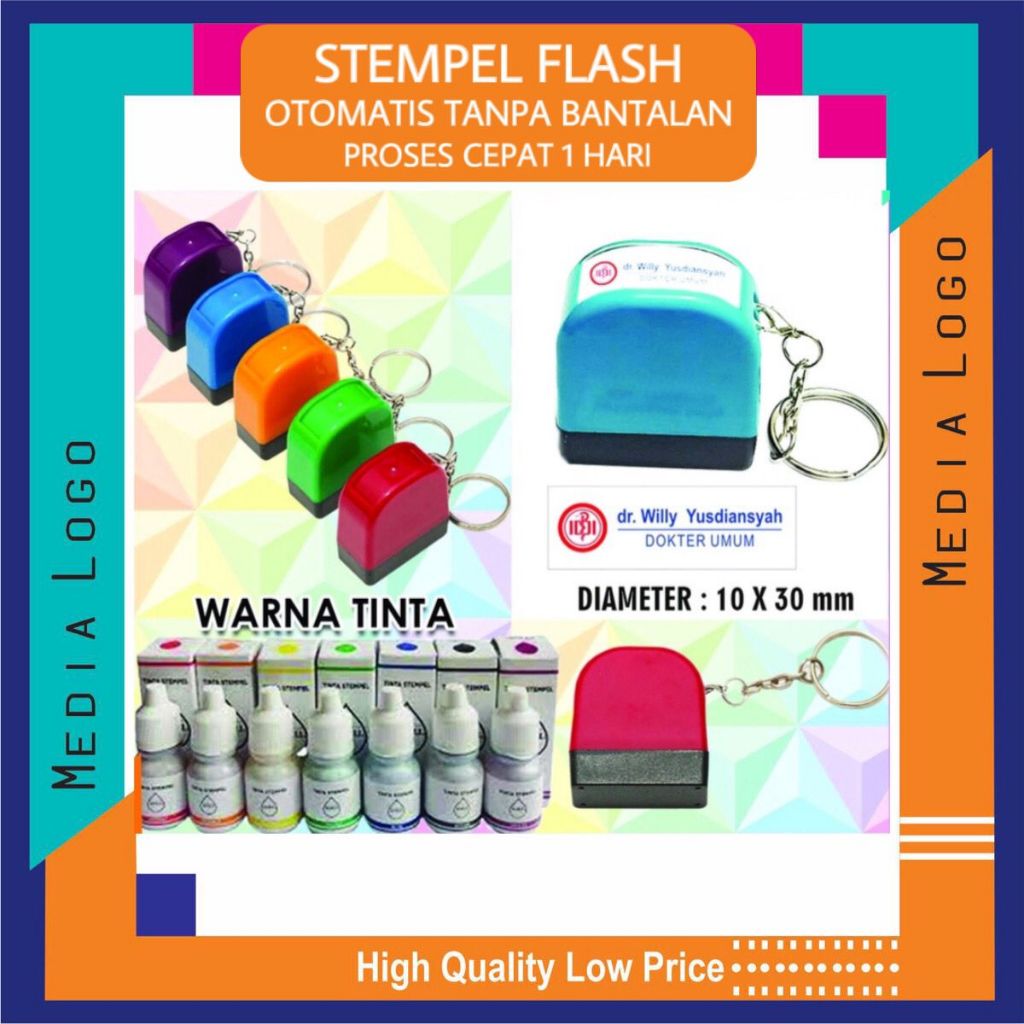 

STEMPEL FLASH OTOMATIS- NAMA DOKTER / PERAWAT / BIDAN / APOTEKER /3010