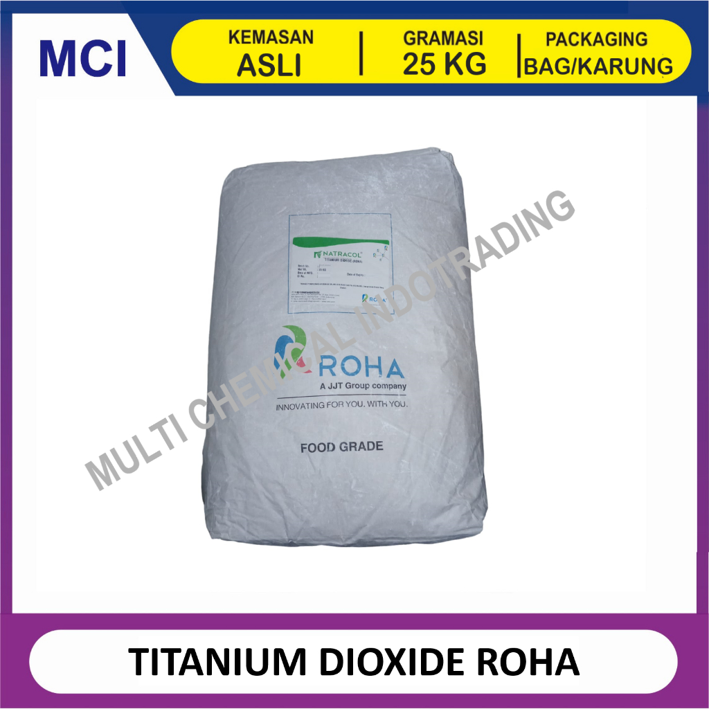 

NATRACOL TITANIUM DIOXIDE FOOD GRADE ROHA - 1 BAG 25 KG