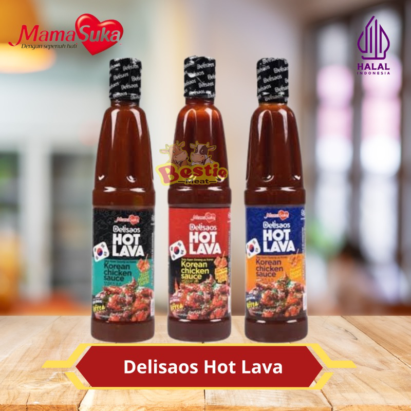 

Mamasuka Delisaos Hot Lava Korean Honey Original - Honey Garlic - Honey Spicy 320g