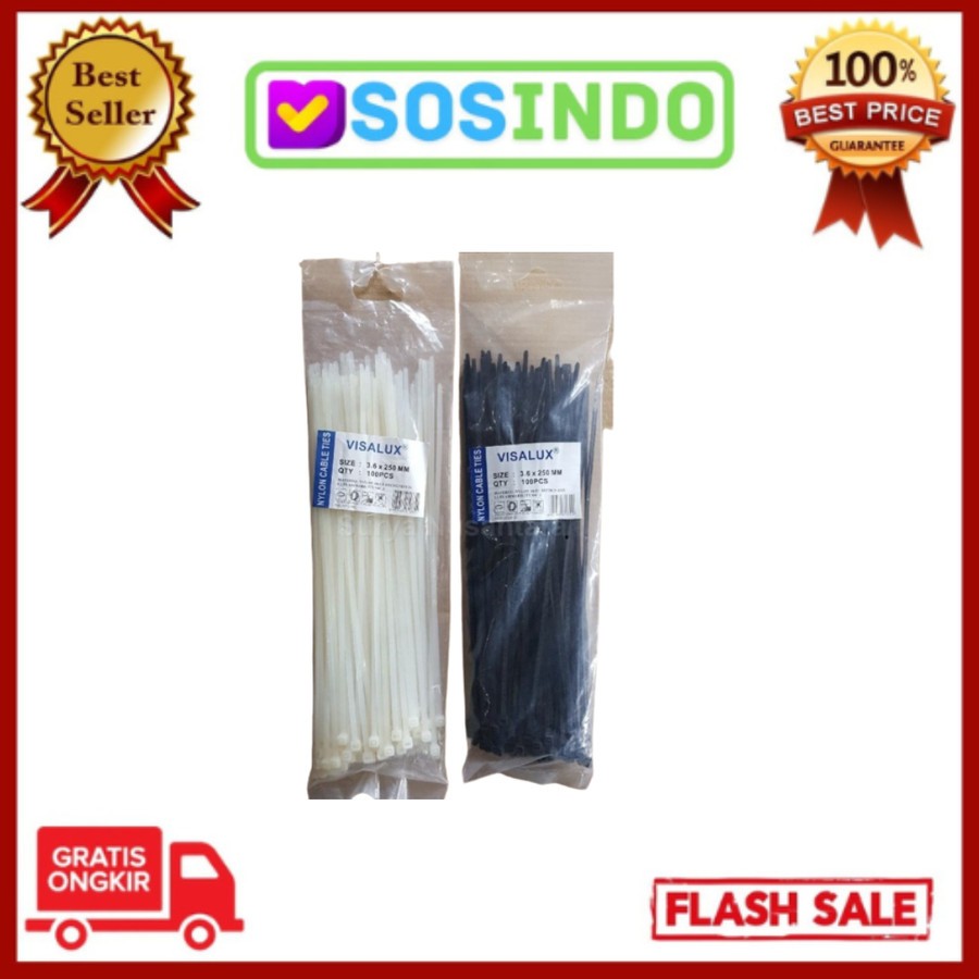 

KABEL TIES UKURAN 3,6X250MM isi 100pcs