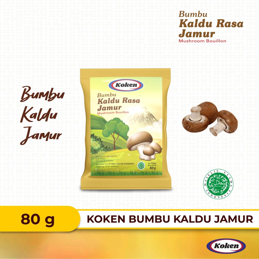 

Ikoca Kaldu Jamur Bumbu Rasa Jamur halal 80 g kaldu jamur perisa Koken Food