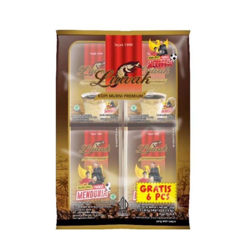 

kopi luwak bubuk premium 10+6 x 6.5 gr