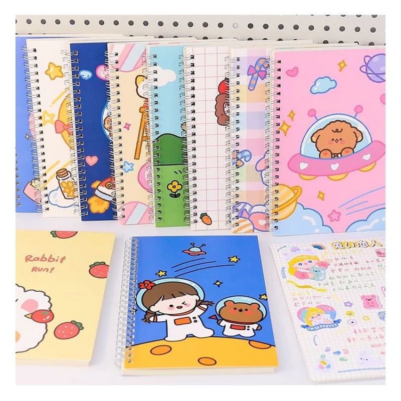 

SMS Buku Catatan Notebook A5 isi 60 Lembar Diary Aesthetic Motif Kartun