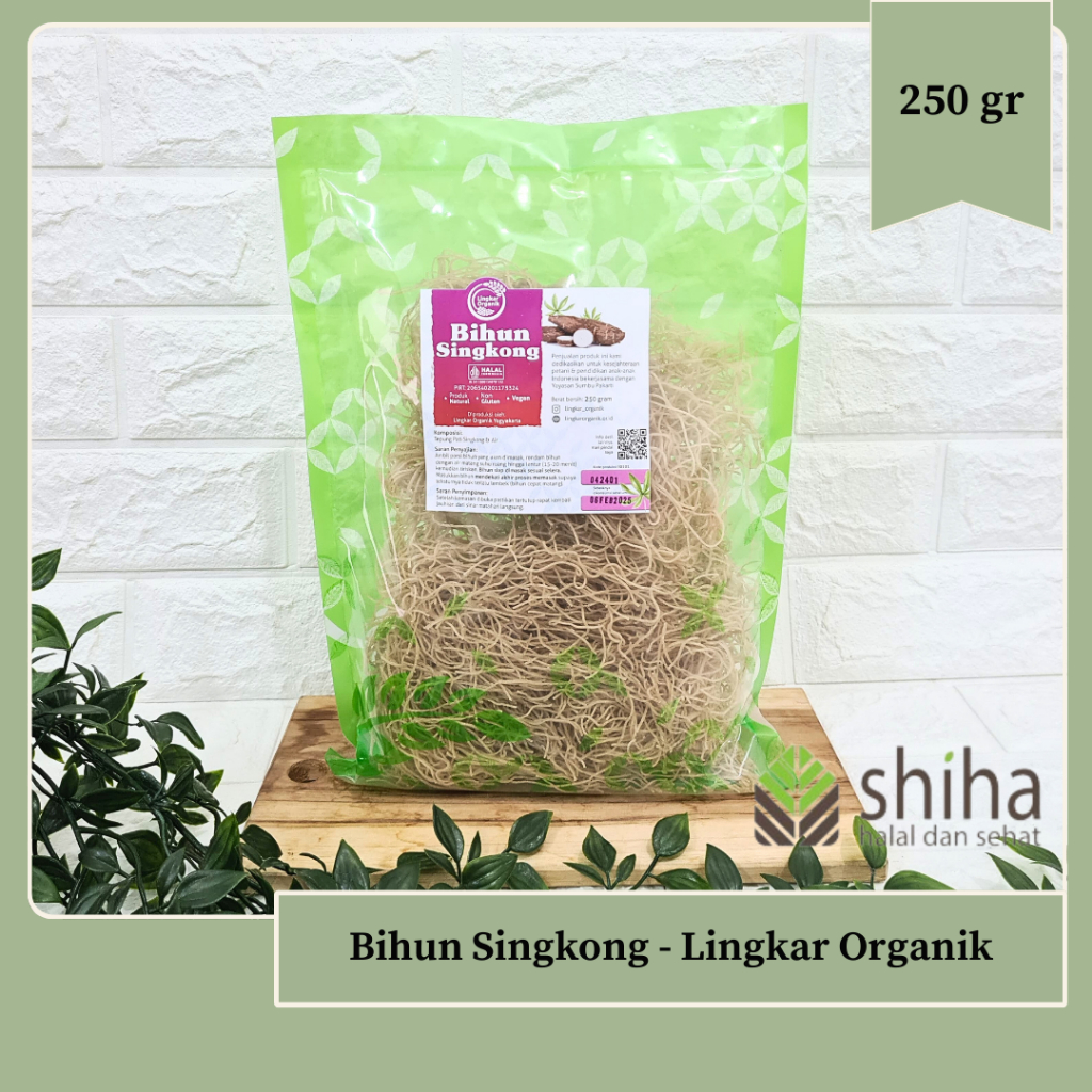 

Bihun Singkong Organik 250gr - Lingkar Organik l Mie Gluten Free l Mie Lethek | Warung Shiha