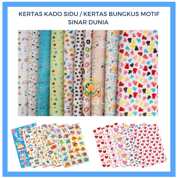 

KERTAS KADO SIDU / KERTAS BUNGKUS MOTIF SINAR DUNIA