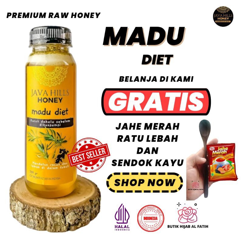 

Javahills honey Mumtaz Madu murni herbal diet 330gr nectar bisa cod