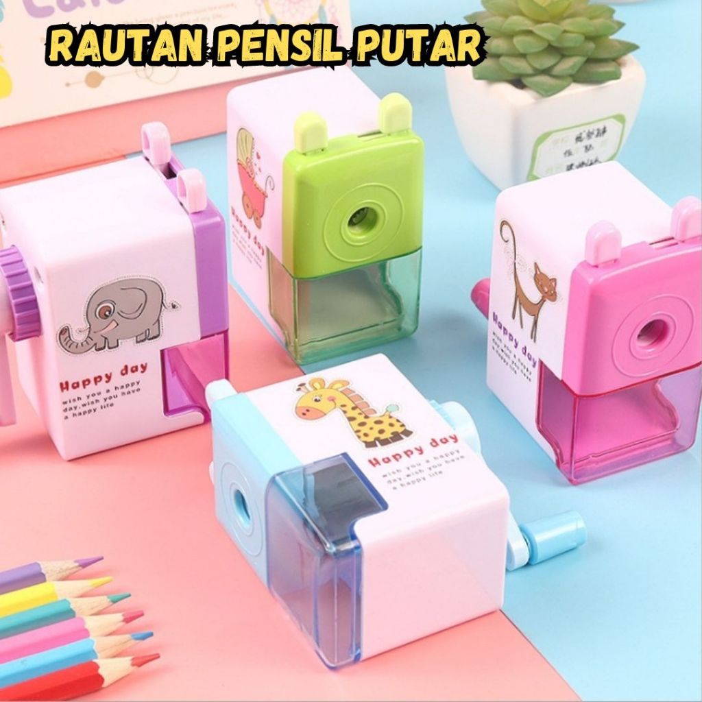 

Rautan Meja Putar Serutan Pensil Anak Karakter Imut Lucu Unik / Perlengkapan Sekolah Anak