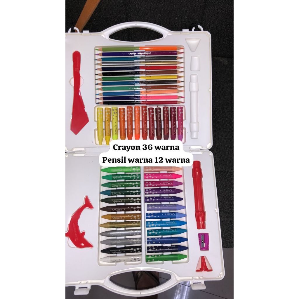 

maped coloring extravaganza isi crayon 36 warna, pensil 24 warna( 12 pensil bulak balik) rautan pensil dan crayon, gores, dan kerik, dan pegangan crayon