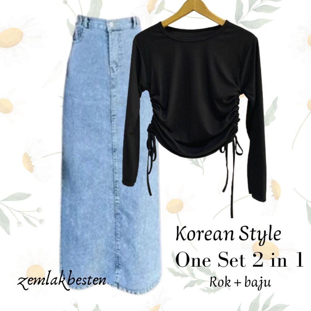 PAKET HEMAT⚡ Oneset Korean Style | Outfit Korean Style | OOTD Korean Style | Pinterest Outfit | Sete