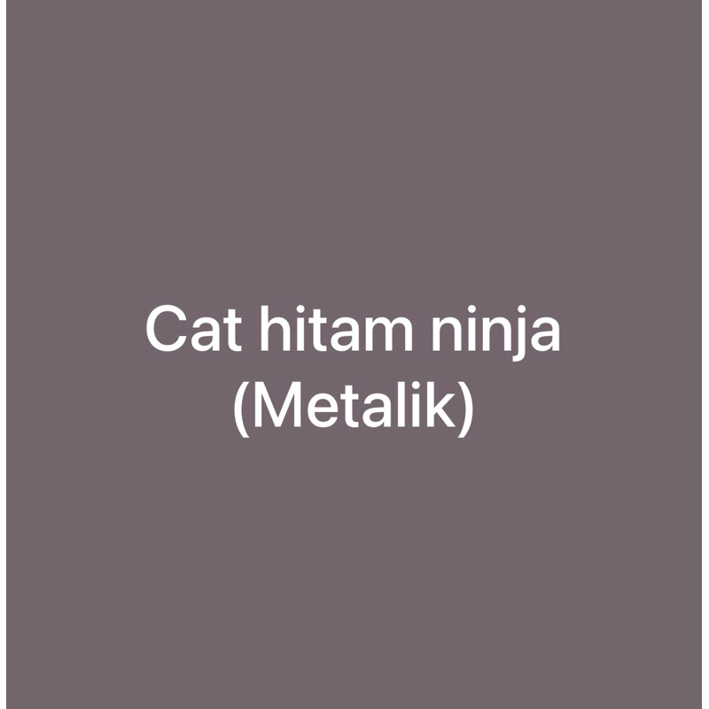 Cat hitam ninja (metalik)