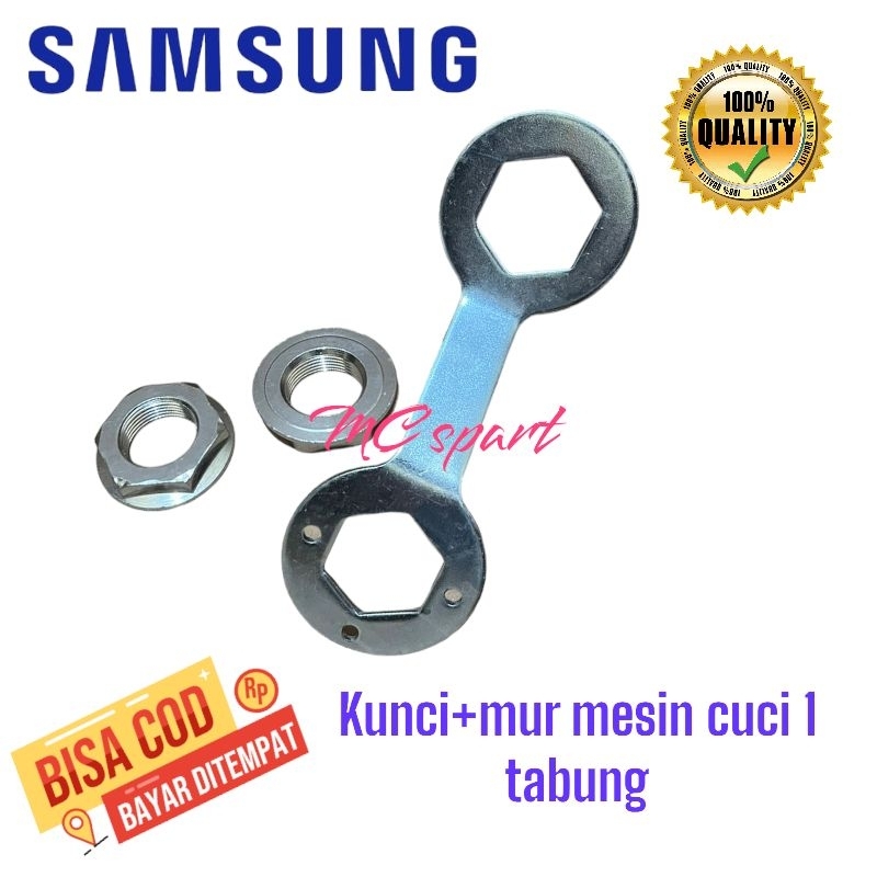 Set kunci + Mur gearbox mesin cuci Samsung 1 tabung
