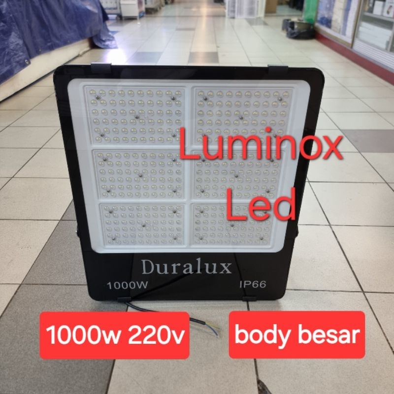 sorot led duralux 1000w 1000watt / tembak floodlight smd 1000w 1000 watt outdoor 220volt