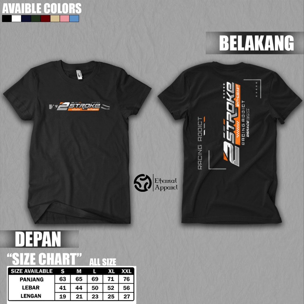Kaos 2Stroke 2Tak 2Strokeindonesia Tshirt TwoStroke Baju Kaos 2Tak Terbaru Kaos 2Stroke Bsrace